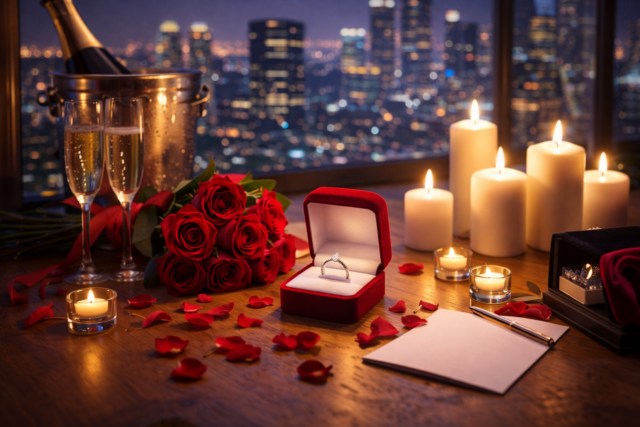 Romantyczna propozycja o zmroku